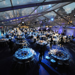 1,000 covers for guests were provided inside a temporary venue on the site of Horse Guards Parade