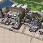 Rendered computer model of the proposed Hinkley Point C power plant