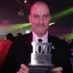 Solo Protect's managing director Craig Swallow picks up The Sunday Times Award