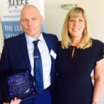 Ward Security's Thomas Atley and Joanne Holloway of ADM UK