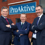 Left to Right: Andy Morley and Ian Laycock from ProAktive Risk Group who led the MBO pictured with Jonathan Craig from Mercia Fund Managers