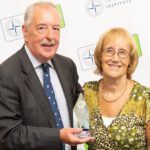 Andrew Nicholls MSyI accepts the George van Schalkwyk Award from Baroness Ruth Henig CBE