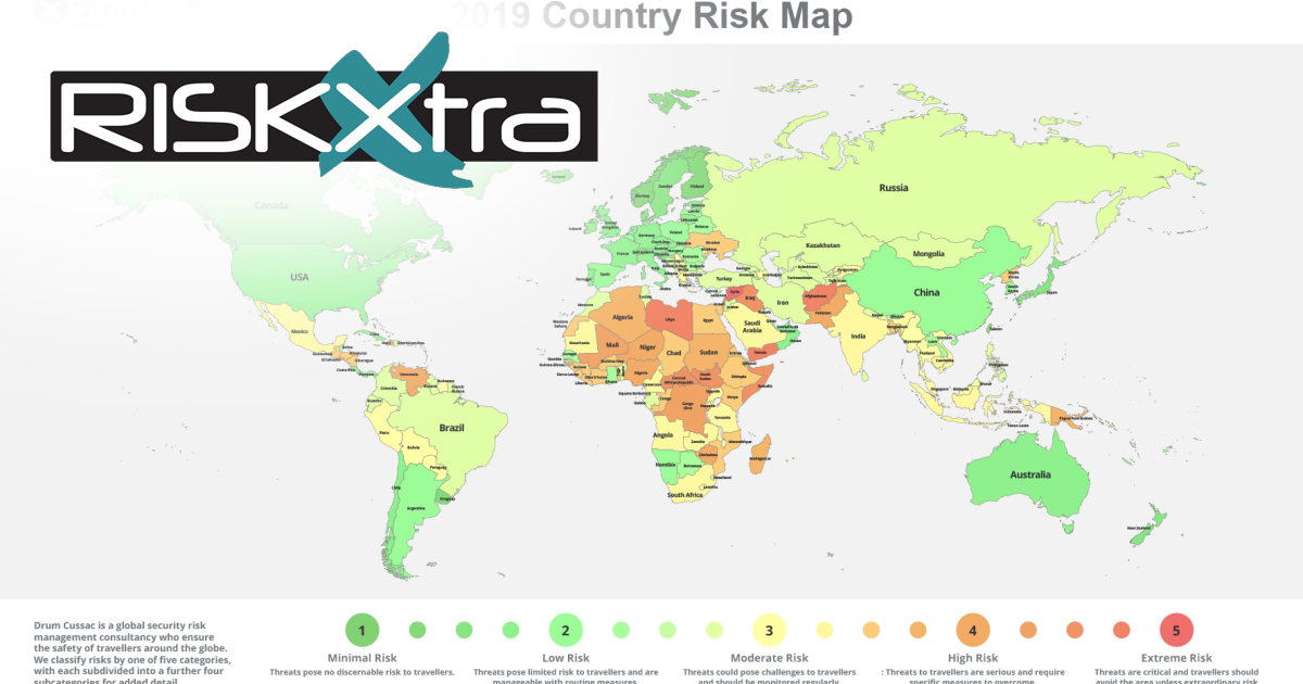 Risk Uk Drum Cussac S World Risk Map Reveals Most Dangerous Destinations For Travellers In 19